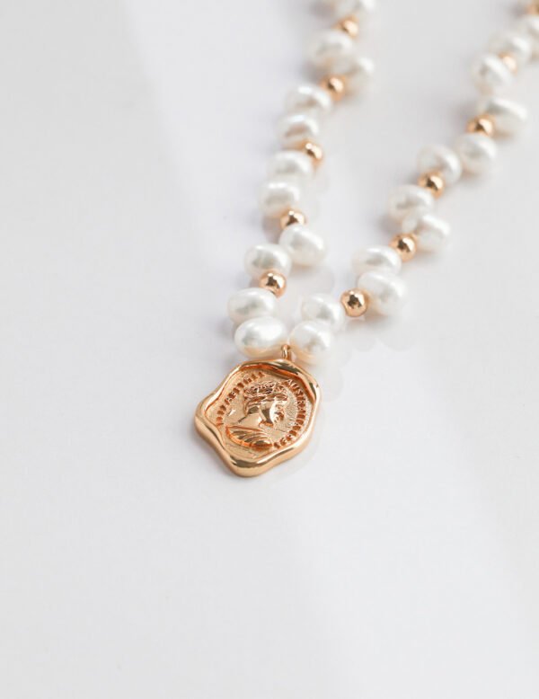 Queen brand natural pearl necklace - Image 4