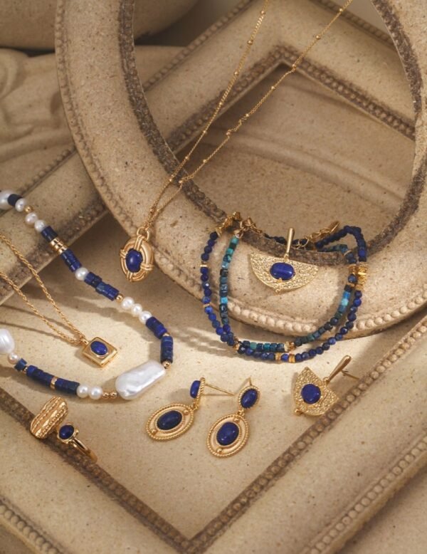 Pure silver lapis lazuli necklace - Image 6