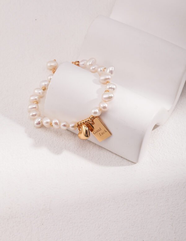 Silver Lucky Pearl Bracelet