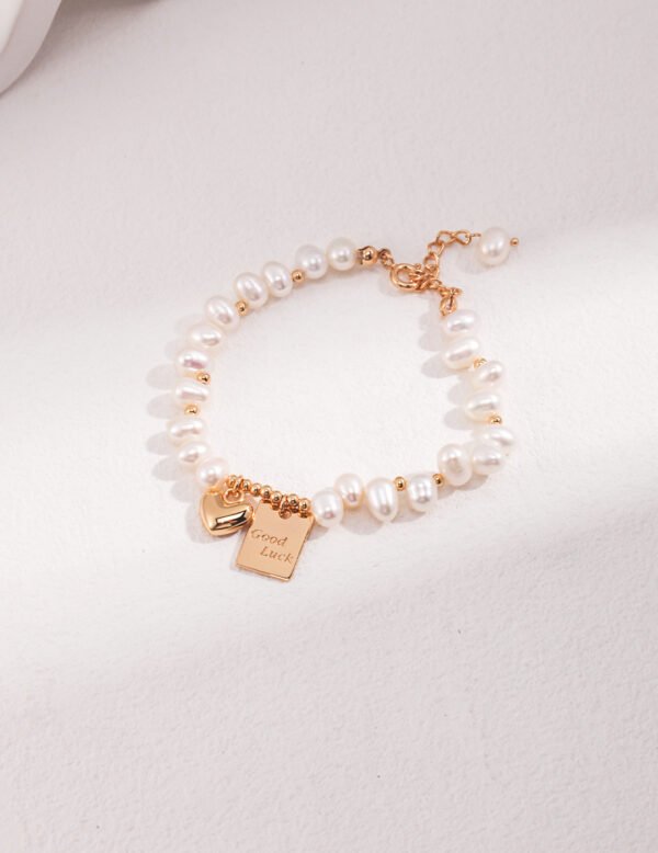 Silver Lucky Pearl Bracelet - Image 3