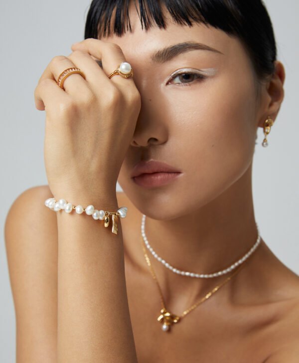 Silver Lucky Pearl Bracelet - Image 4