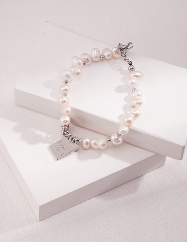 Silver Lucky Pearl Bracelet - Image 5