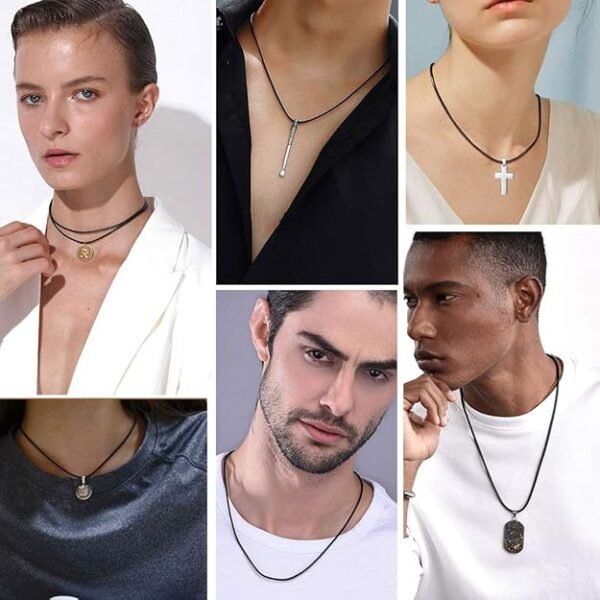 Mens Leather Necklace - Image 2