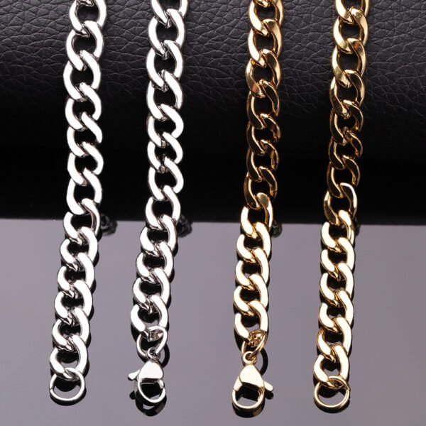 Men Sturdy Cuban Chain Necklace - Image 4