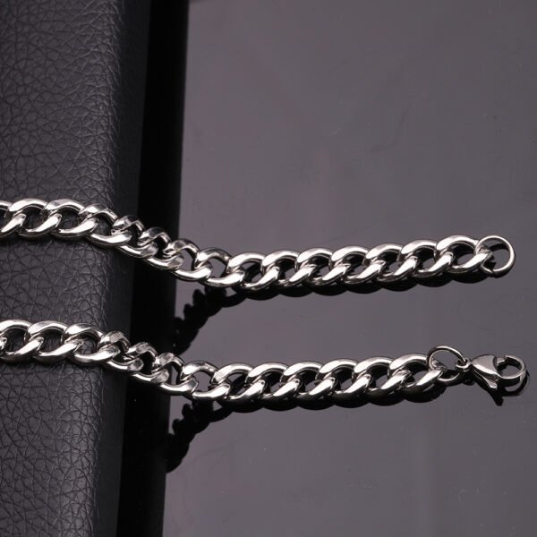 Men Sturdy Cuban Chain Necklace - Image 8